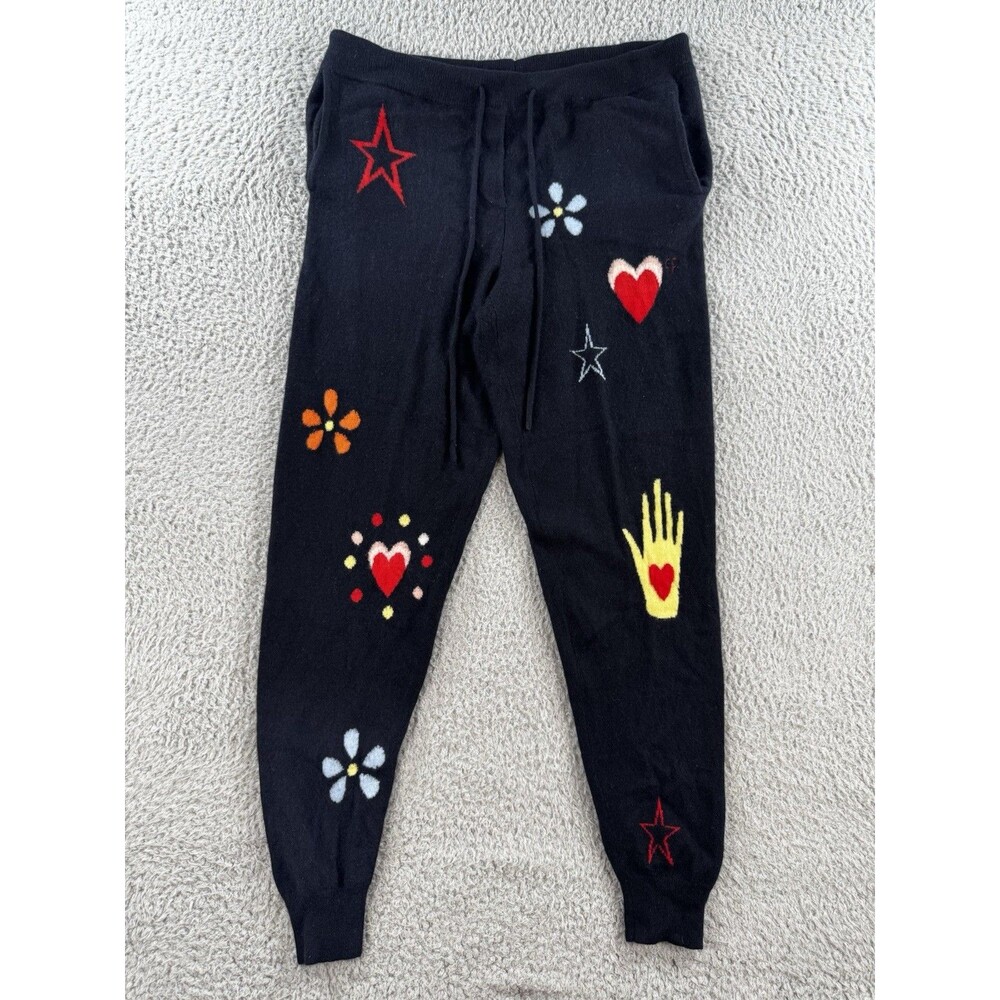 CHINTI & PARKER Black CASHMERE TAPERED PANTS Size Small